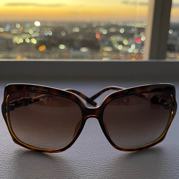 Authentic Gucci Tortoise GG 3131/S women’s bamboo sunglasses